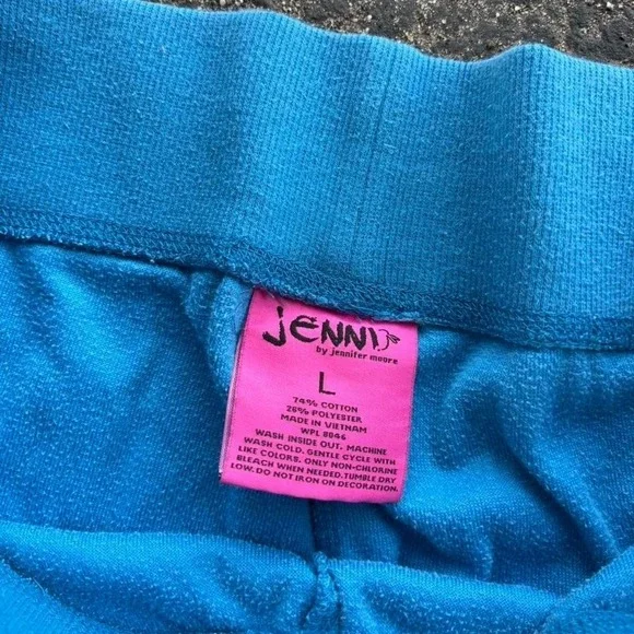 Y2k Jenni by Jennifer Moore Low Rise Flare Pants  Size large  Bedazzled Heart - Picture 3 of 6